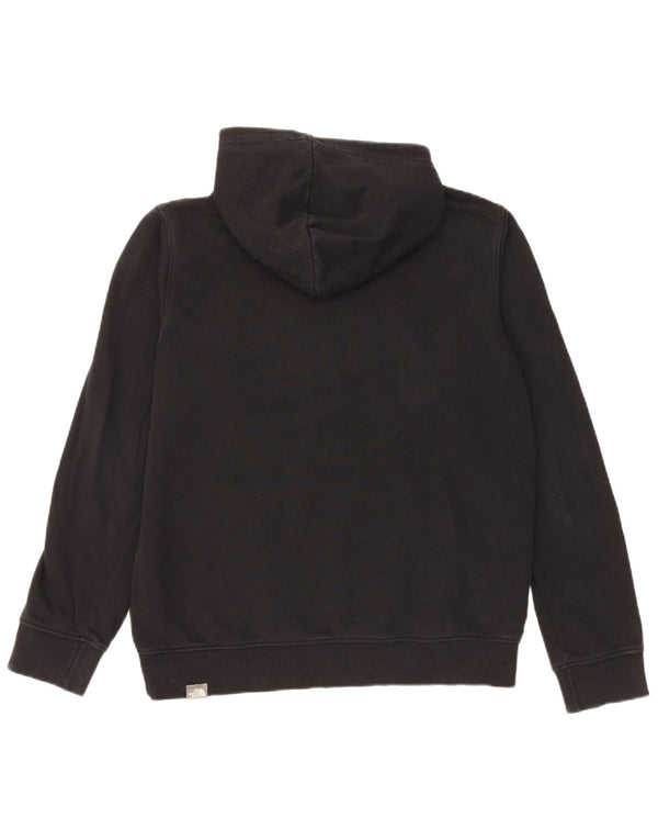 The North Face Boys Graphic Hoodie Jumper 14-15 Years XL Black Cotton