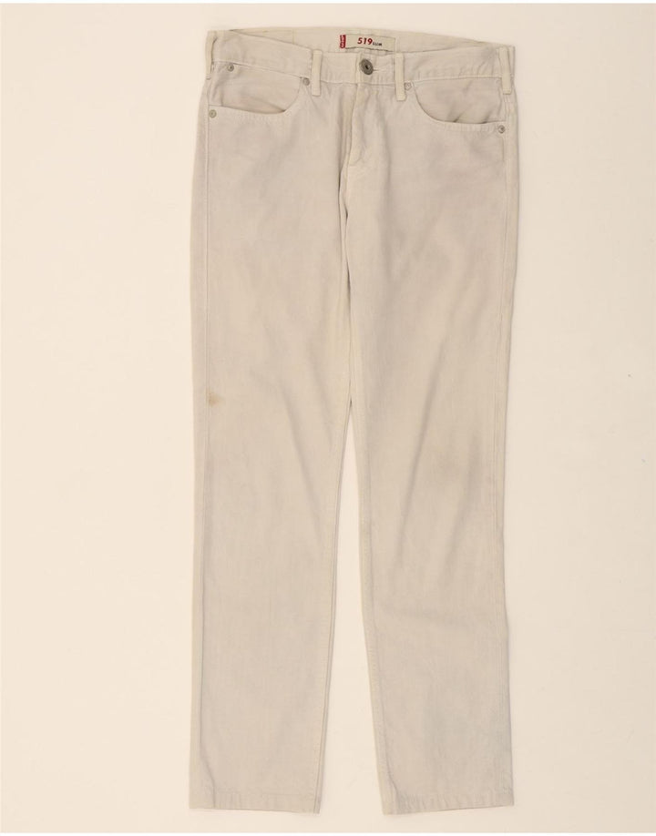 LEVI'S Mens 519 Slim Jeans  W31 L31 White Vintage Levi's and Second-Hand Levi's from Messina Hembry 