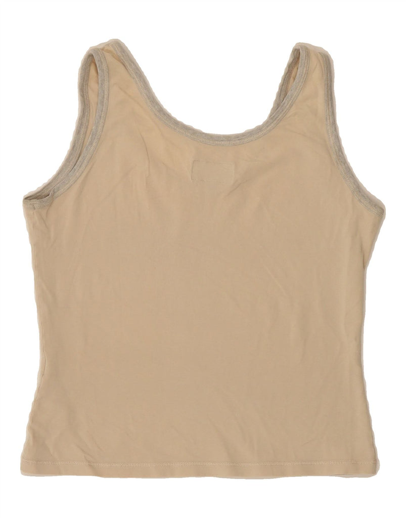 CALVIN KLEIN Girls Vest Top 10-11 Years Large Beige Cotton Vintage Calvin Klein and Second-Hand Calvin Klein from Messina Hembry 