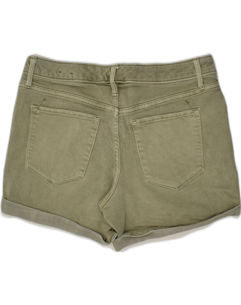 MOSSIMO Womens Mid Rise Denim Shorts US 6 Medium W28 Green Cotton | Vintage Mossimo | Thrift | Second-Hand Mossimo | Used Clothing | Messina Hembry 