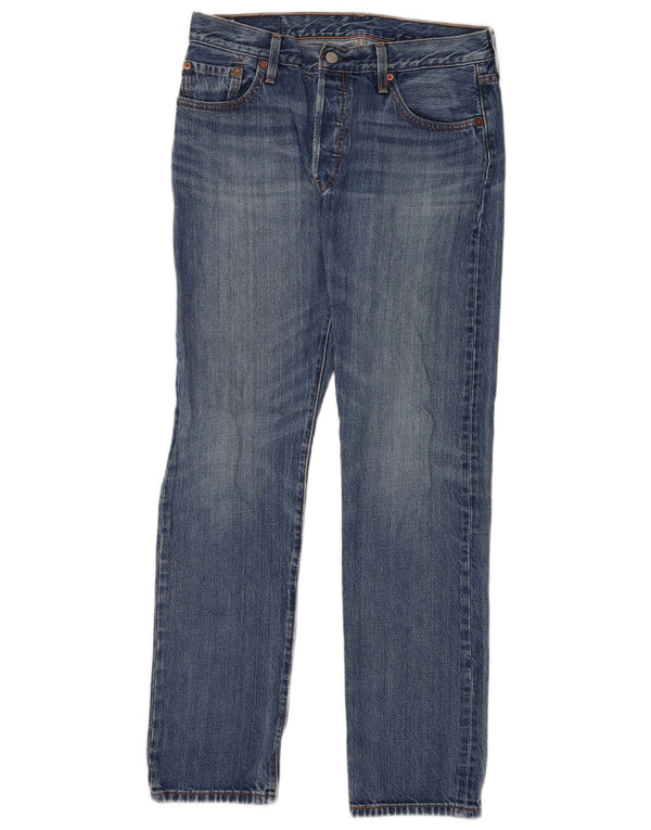 Levi's Womens Straight Jeans W29 L32 Blue Cotton