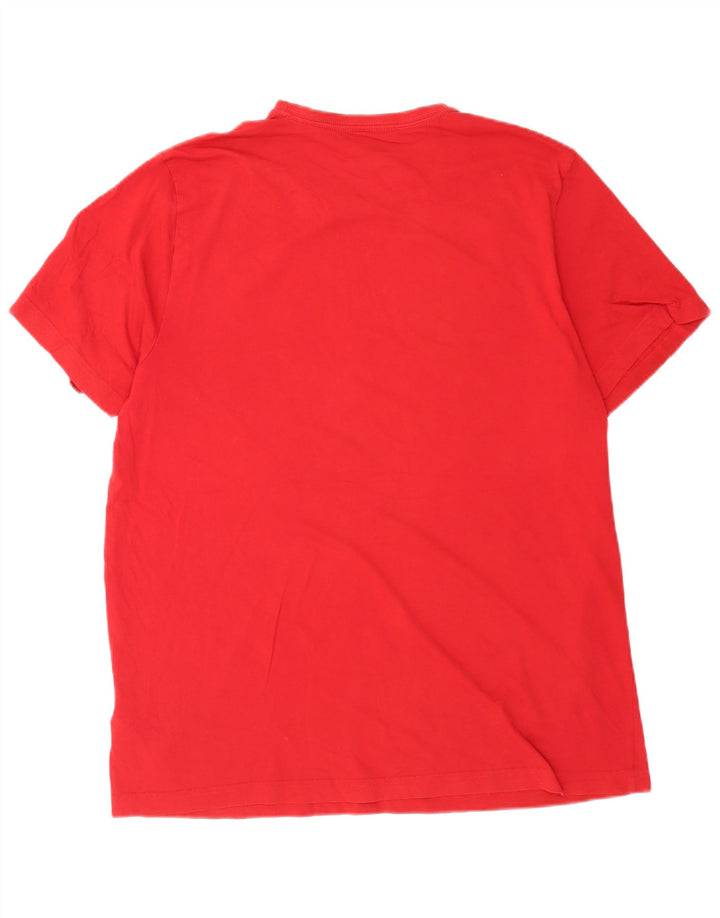 Puma Mens T-Shirt Top 2XL Red Cotton