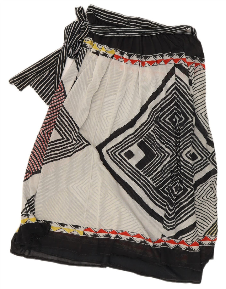 Vintage Womens Wrap Skirt W28 Medium Multicoloured Geometric
