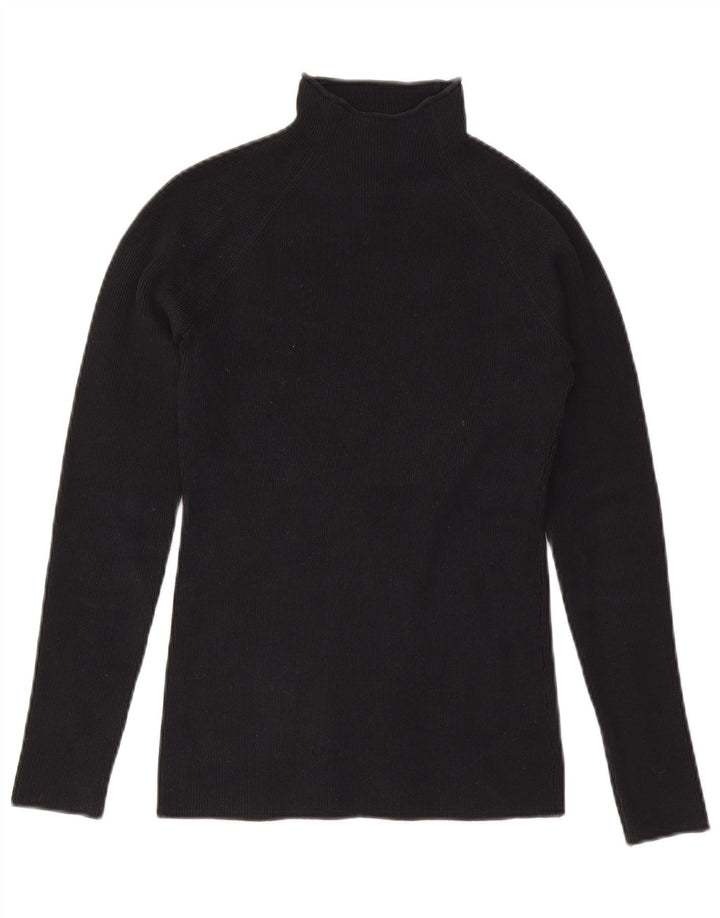 Orvis Womens Top Long Sleeve UK 6 XS Black Cotton