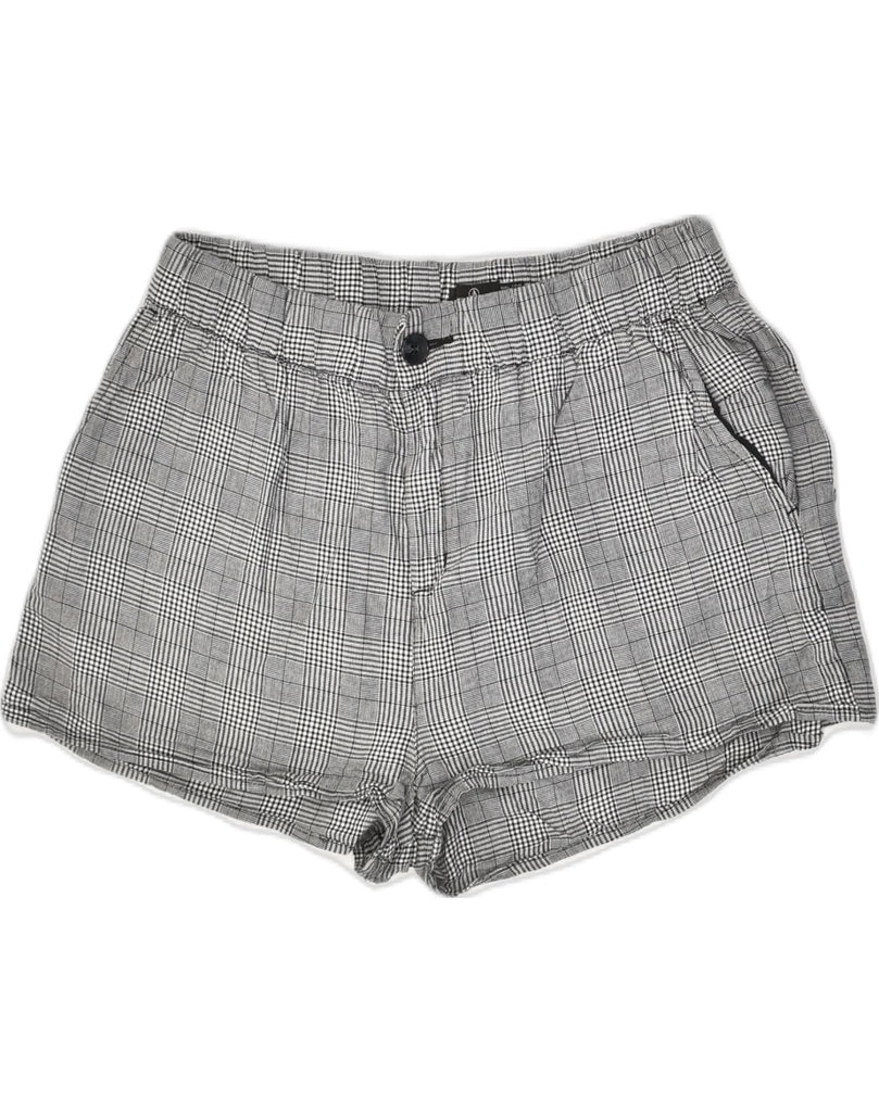 VOLCOM Womens Chino Shorts Large W32  Grey Check Cotton | Vintage Volcom | Thrift | Second-Hand Volcom | Used Clothing | Messina Hembry 