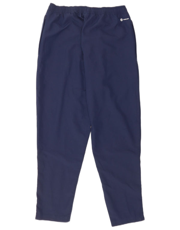 Adidas Mens Aeroready Tracksuit Trousers Medium Navy Blue Polyester