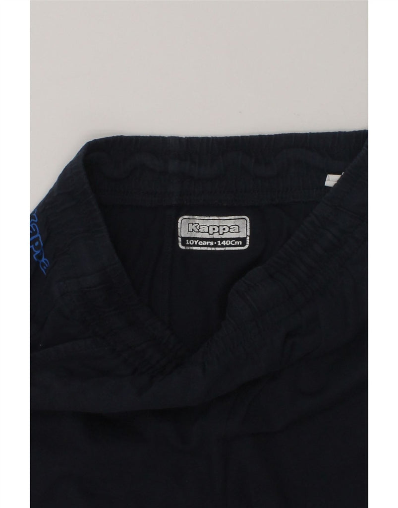 KAPPA Boys Graphic Sport Shorts 9-10 Years Navy Blue Cotton | Vintage Kappa | Thrift | Second-Hand Kappa | Used Clothing | Messina Hembry 