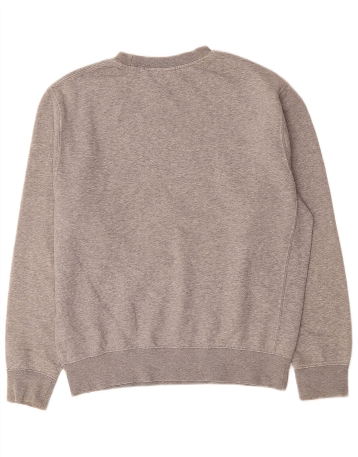 Nike Mens Graphic Loose Fit Sweatshirt Jumper Small Grey Flecked Cotton