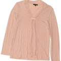 Massimo Dutti Womens Long Sleeve Blouse Top UK 10 Small Pink