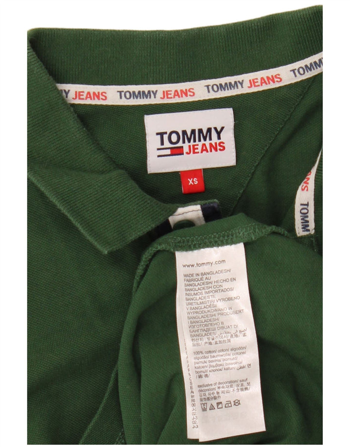 Tommy Hilfiger Mens Polo Shirt XS Green Cotton