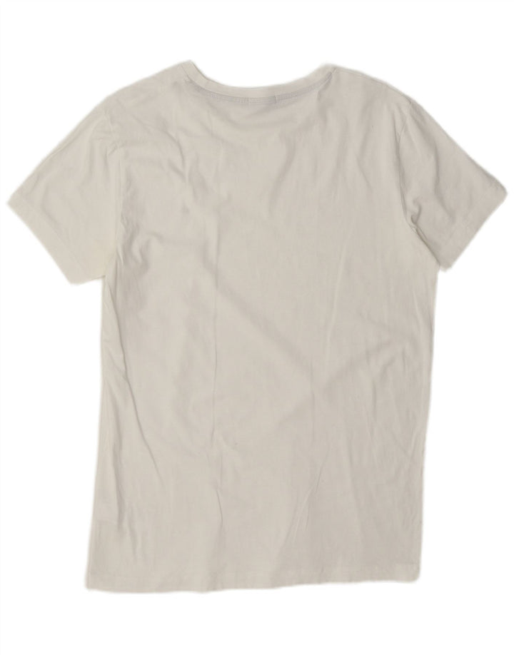 Calvin Klein Jeans Mens T-Shirt Top Large White Cotton