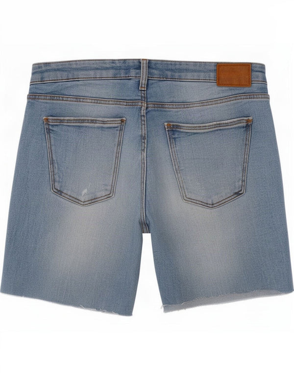 Zara Womens Denim Shorts EU 42 Large W32 Blue