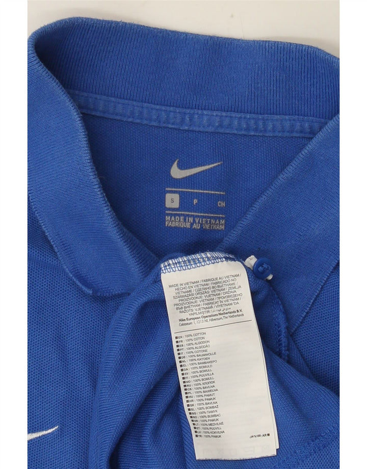 Nike Mens Polo Shirt Small Blue Cotton