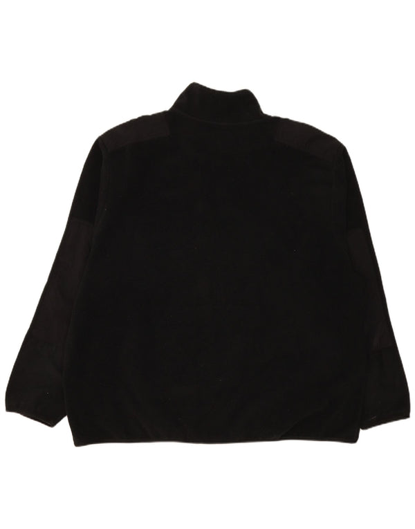 Nike Mens Zip Neck Fleece Jumper 2XL Black