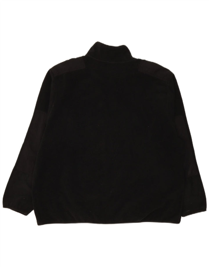 Nike Mens Zip Neck Fleece Jumper 2XL Black