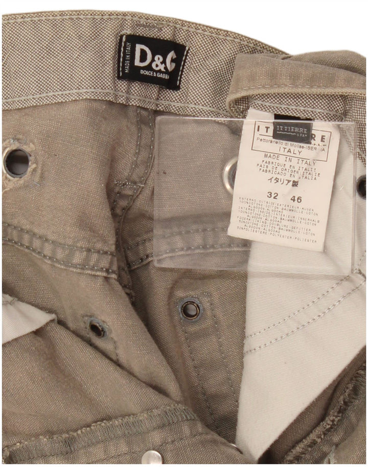 Dolce & Gabbana Mens Denim Shorts W32 Medium Grey Cotton