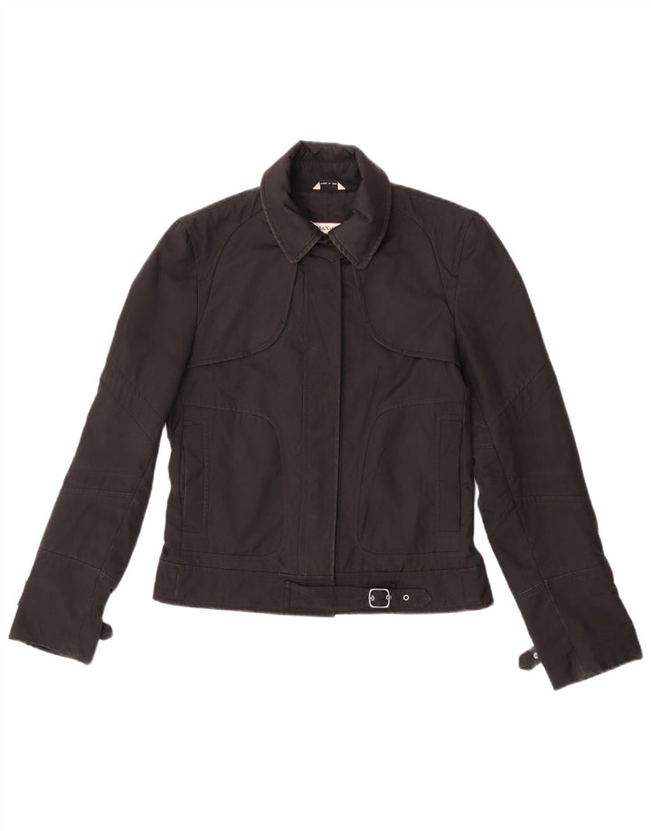 Max & Co. Womens Bomber Jacket UK 6 XS Black Polyester