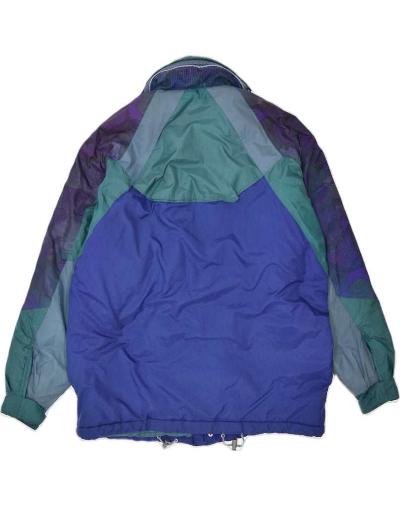 FILA Mens Windbreaker Coat UK 44 2XL Blue Colourblock Polyester | Vintage Fila | Thrift | Second-Hand Fila | Used Clothing | Messina Hembry 