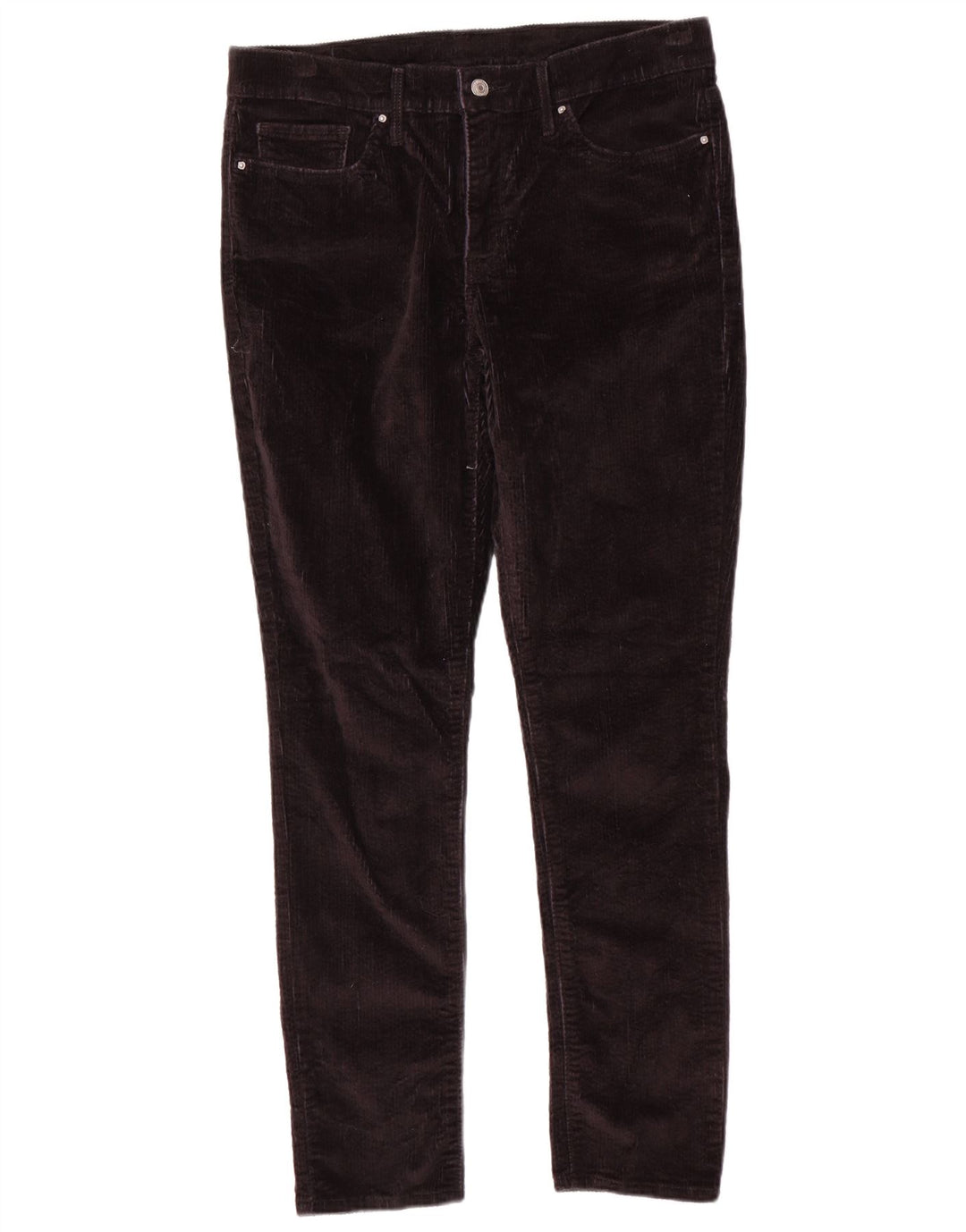 LEVI'S Womens Slim Corduroy Trousers W34 L30 Black