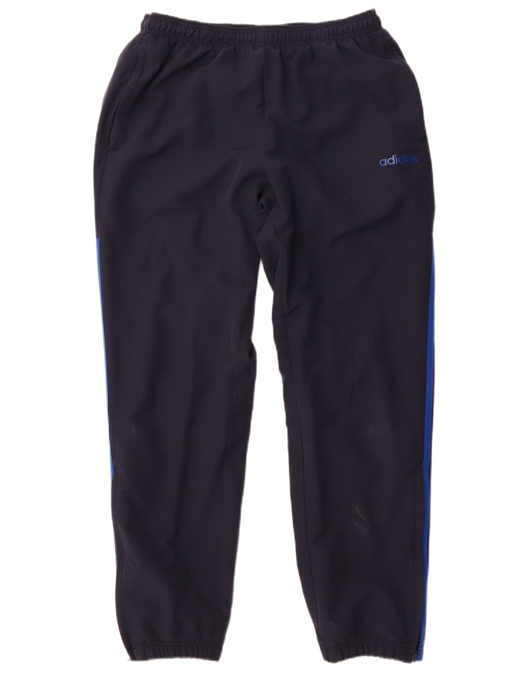 Adidas Mens Tracksuit Trousers Joggers Large Navy Blue Polyester