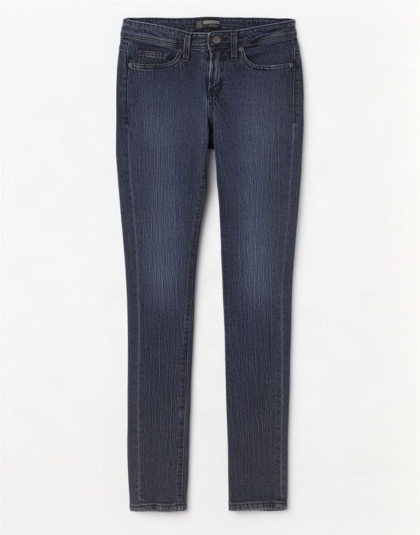 Lee Womens Kansas Low Waist Skinny Jeans US 7 Medium W28 L35 Blue Cotton