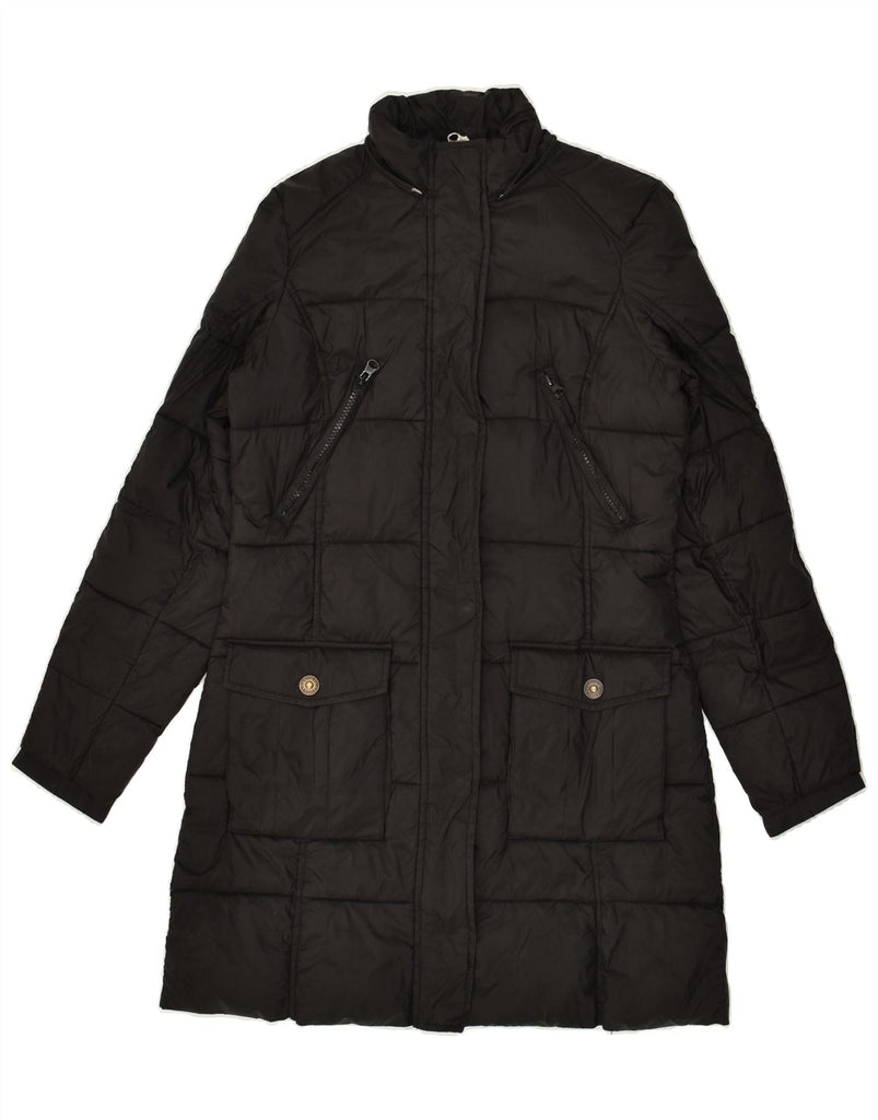 TUCANO URBANO Womens Padded Coat EU 38 Medium Black Polyamide | Vintage Tucano Urbano | Thrift | Second-Hand Tucano Urbano | Used Clothing | Messina Hembry 