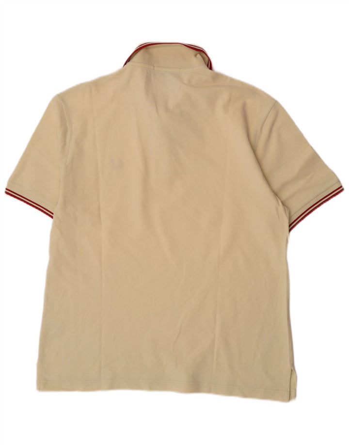 Fred Perry Mens Polo Shirt Medium Yellow Cotton