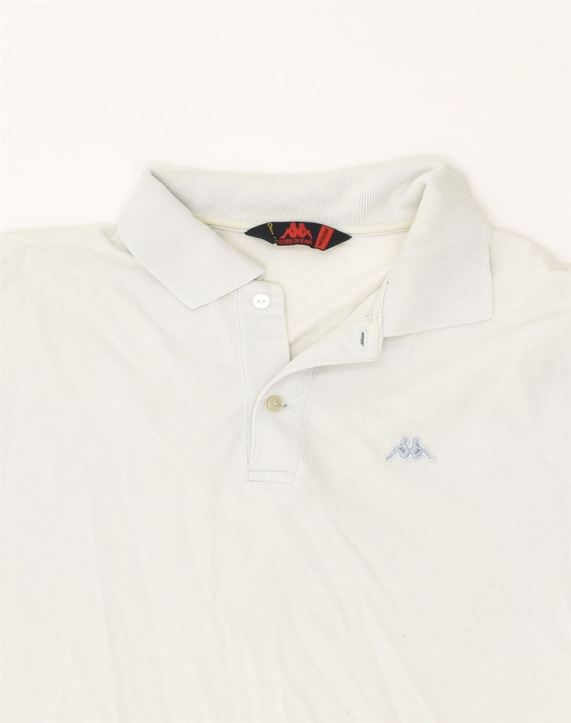 KAPPA Mens Polo Shirt Medium Blue Cotton | Vintage Kappa | Thrift | Second-Hand Kappa | Used Clothing | Messina Hembry 