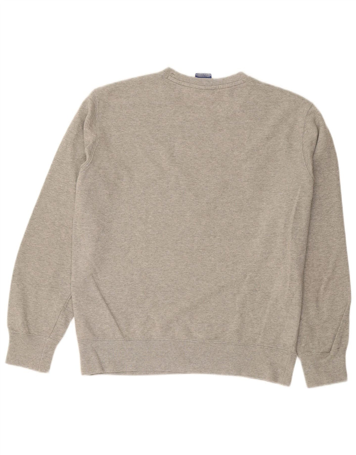 CHAMPION Womens Graphic Sweatshirt Jumper UK 16 Large Grey Cotton