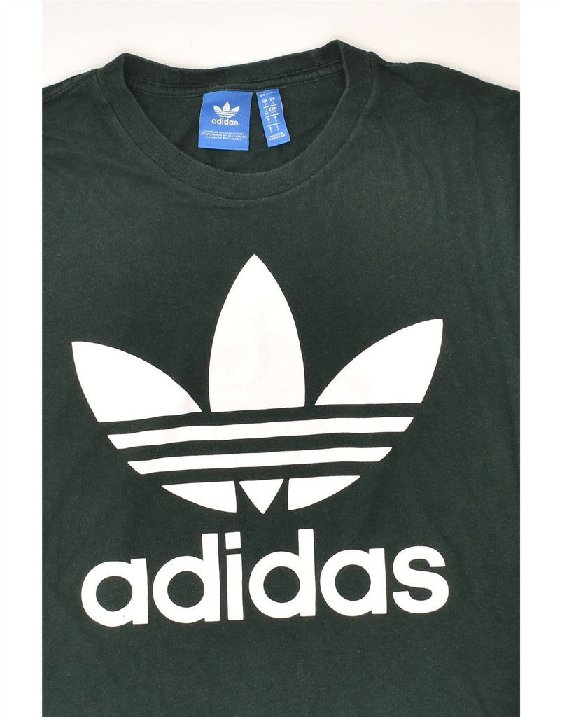 ADIDAS Mens Graphic T-Shirt Top Small Green Cotton | Vintage Adidas | Thrift | Second-Hand Adidas | Used Clothing | Messina Hembry 