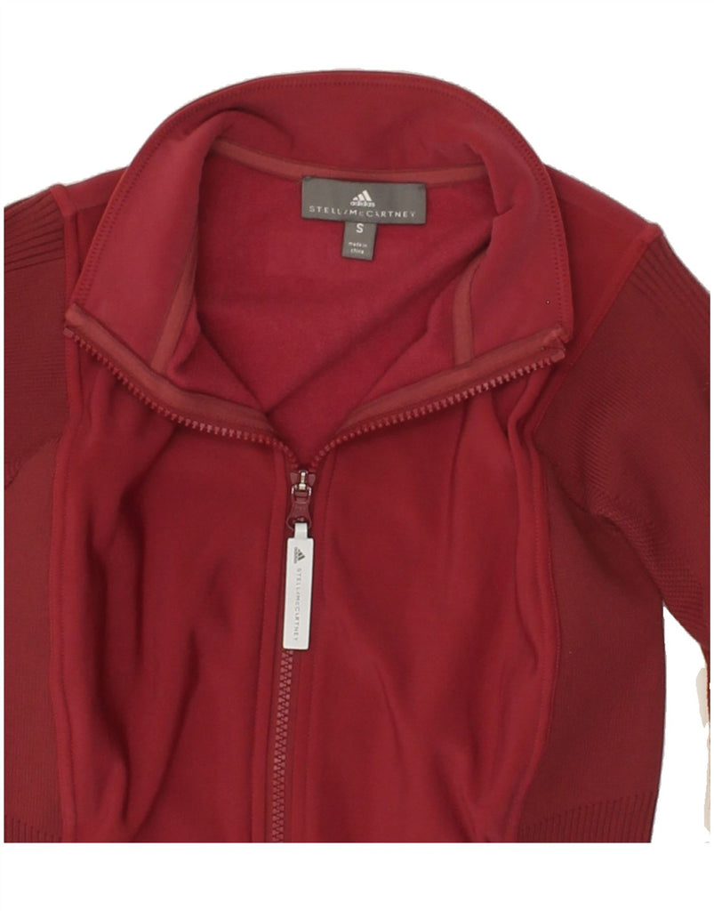 ADIDAS Womens Stella McCartney Tracksuit Top Jacket UK 8 Small Maroon Vintage Adidas and Second-Hand Adidas from Messina Hembry 