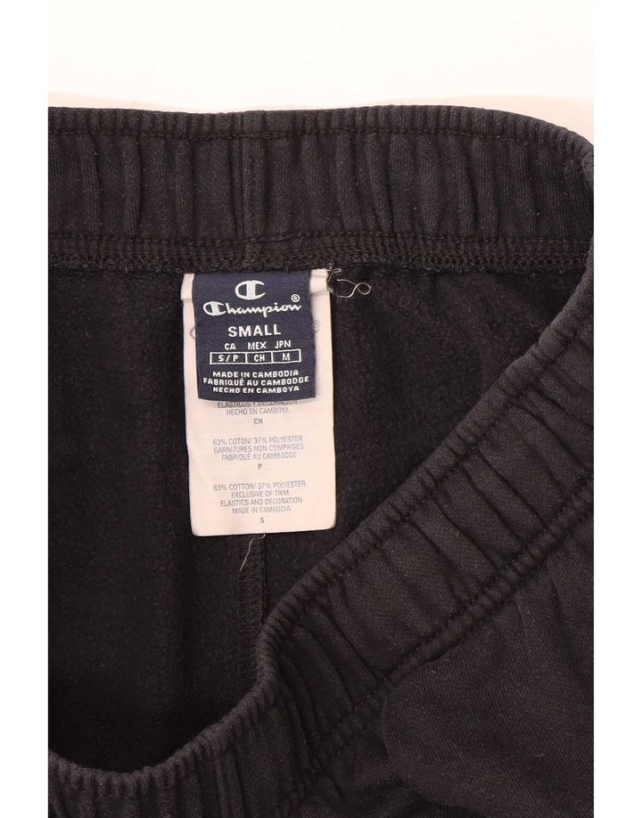 Champion Mens Tracksuit Trousers Joggers Small Black Cotton