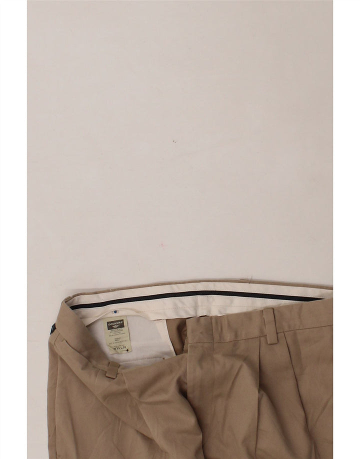 DOCKERS Mens Pegged Chino Trousers W33 L30 Beige Cotton Vintage Dockers and Second-Hand Dockers from Messina Hembry 