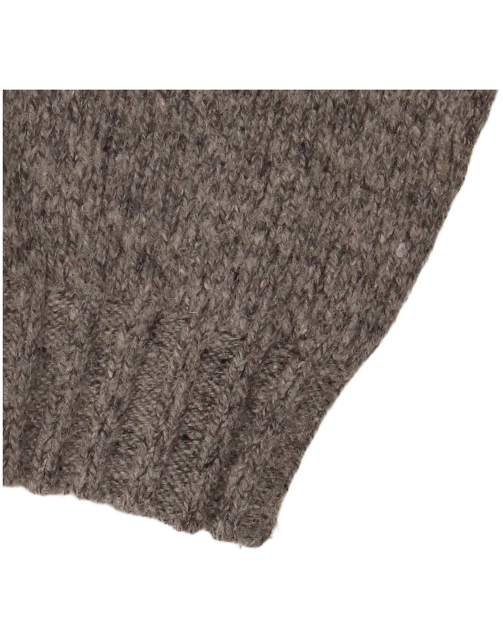 White Stuff Mens Crew Neck Jumper Sweater XL Grey Spotted Lambswool