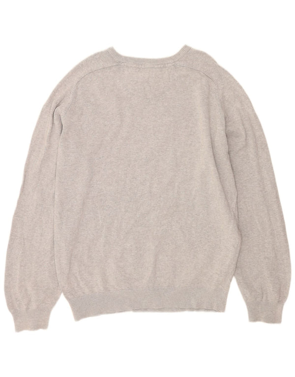 Farah Mens Boat Neck Jumper Sweater 2XL Grey Cotton