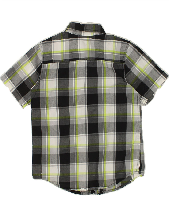 WRANGLER Boys Short Sleeve Shirt 4-5 Years XS Grey Check Cotton | Vintage Wrangler | Thrift | Second-Hand Wrangler | Used Clothing | Messina Hembry 