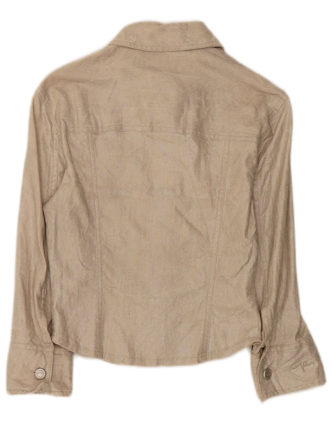 Jegains Mattiolo Womens Bomber Jacket UK 12 Medium  Beige Linen