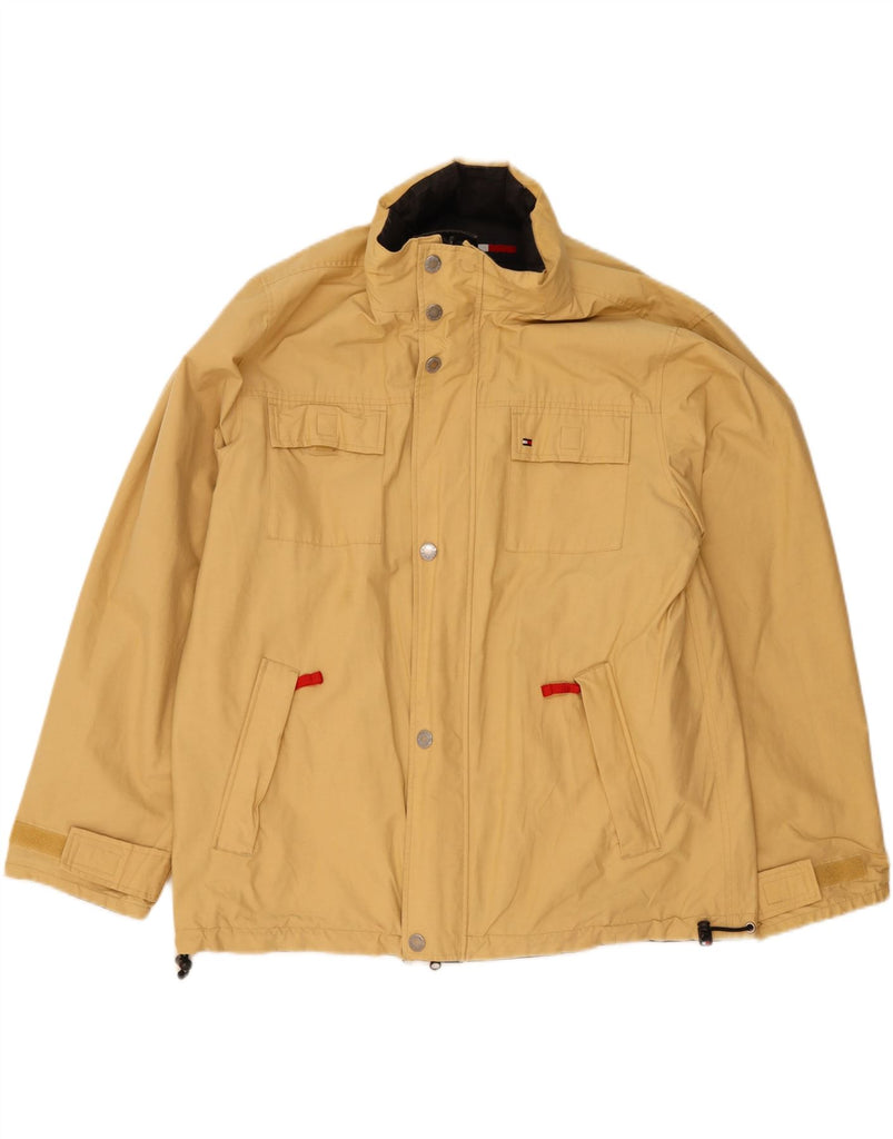 TOMMY HILFIGER Mens Reversible Jacket UK 40 Large Beige Cotton Vintage Tommy Hilfiger and Second-Hand Tommy Hilfiger from Messina Hembry 