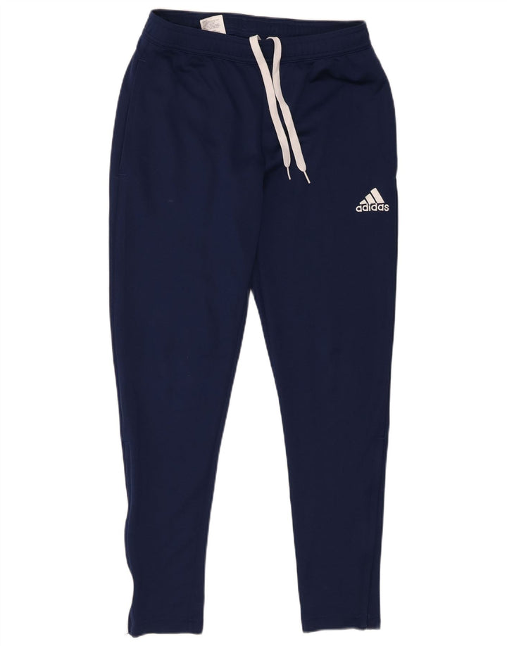 Adidas Mens Aeroready Tracksuit Trousers Medium Navy Blue Polyester