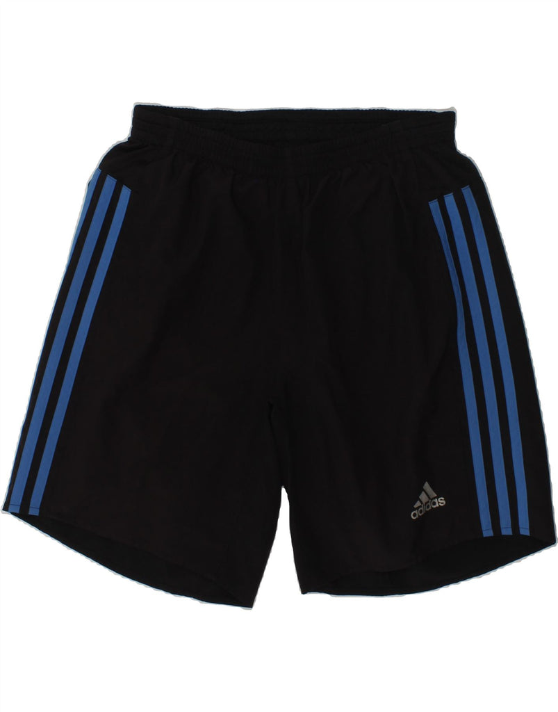 ADIDAS Boys Sport Shorts 11-12 Years Black Polyester | Vintage Adidas | Thrift | Second-Hand Adidas | Used Clothing | Messina Hembry 