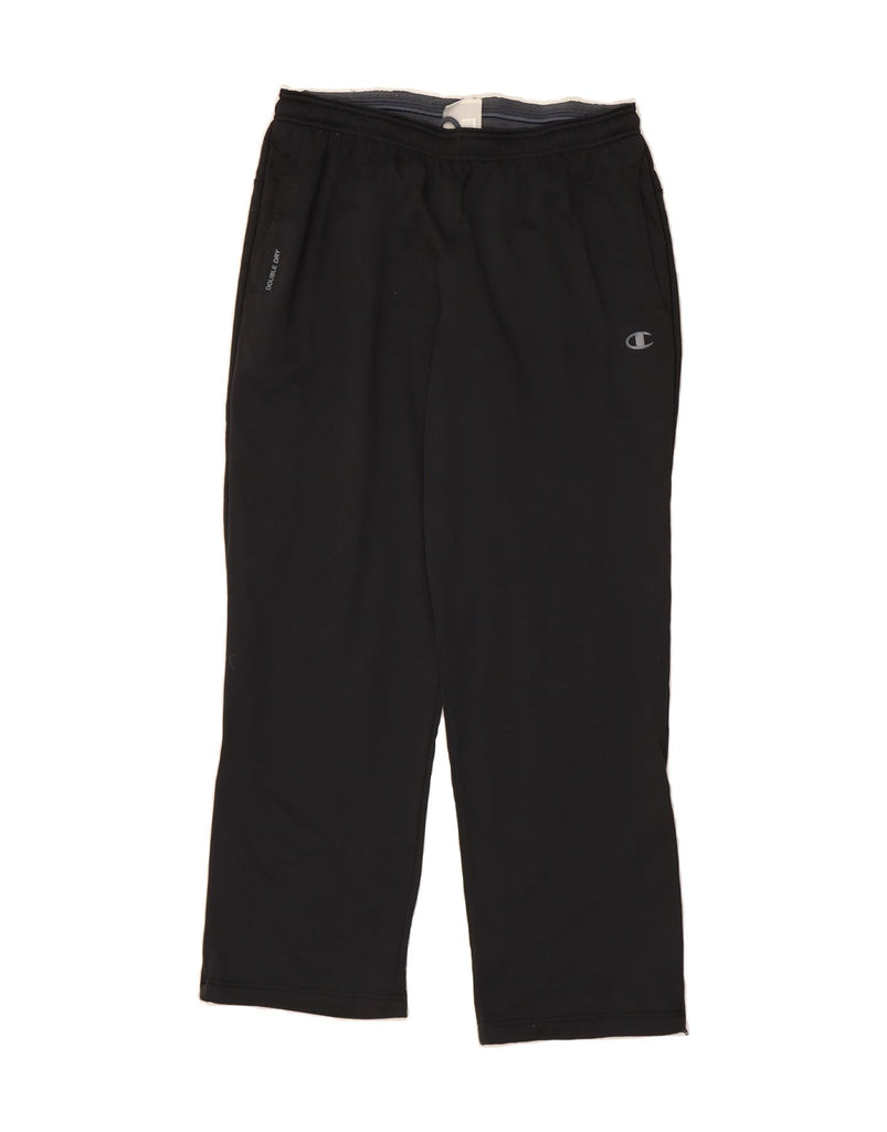 CHAMPION Mens Tracksuit Trousers Large Black Polyester Vintage Champion and Second-Hand Champion from Messina Hembry 