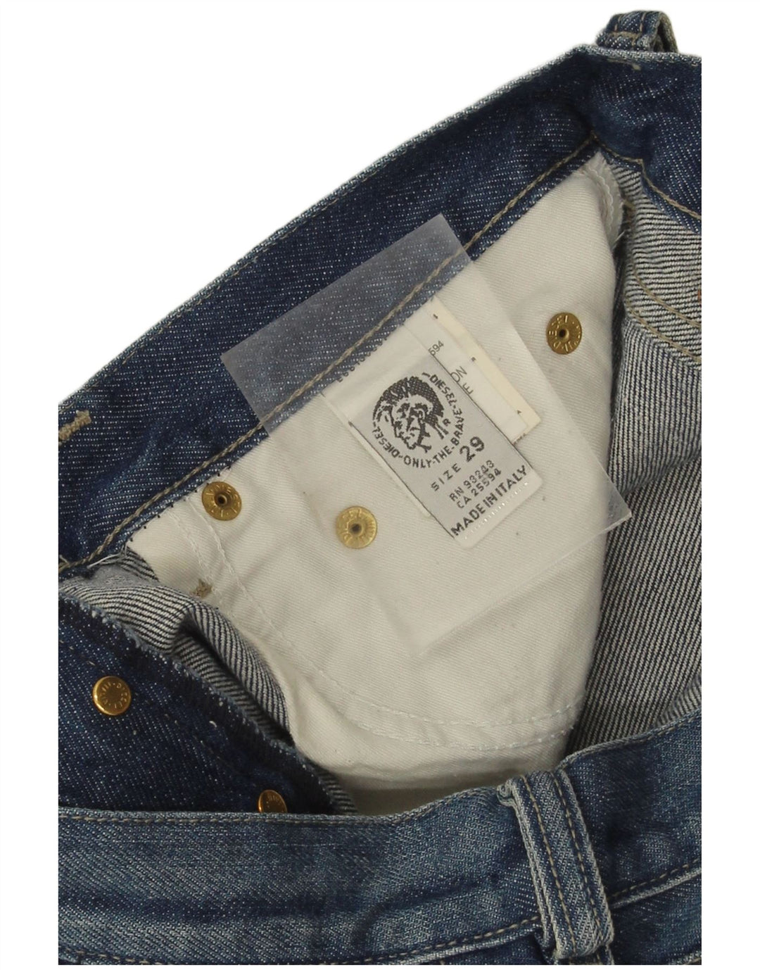 Diesel Mens Straight Jeans W29 L33 Blue Cotton