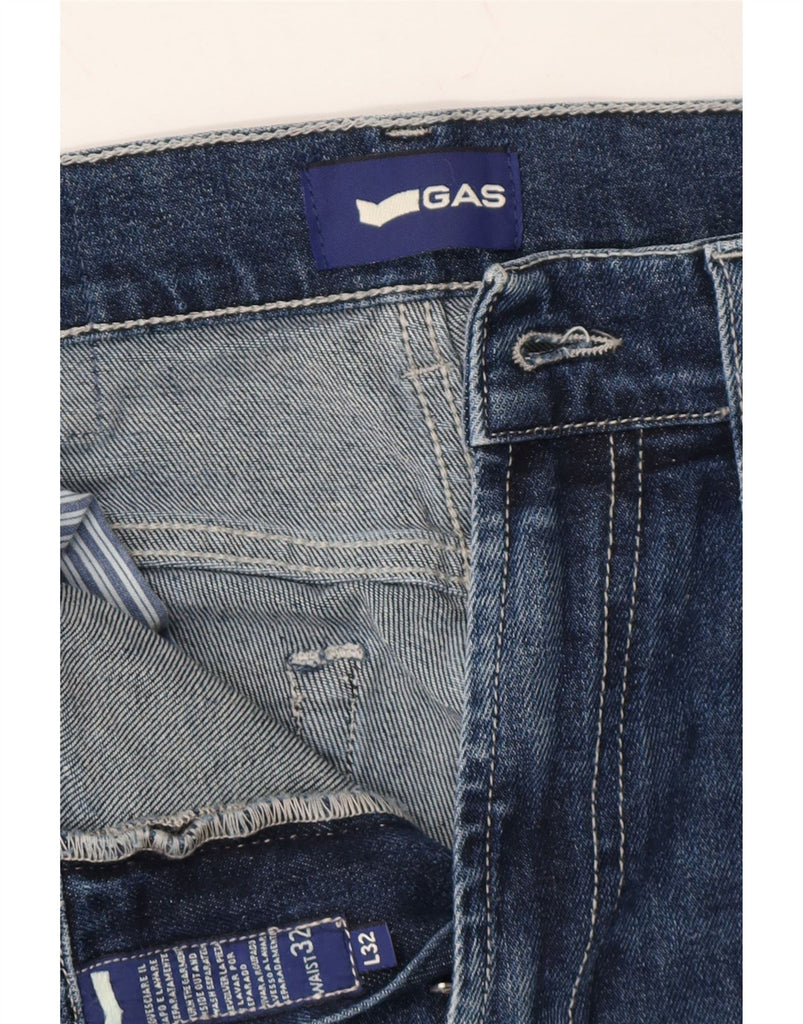 GAS Mens Straight Jeans  W32 L26 Blue Cotton Vintage Gas and Second-Hand Gas from Messina Hembry 