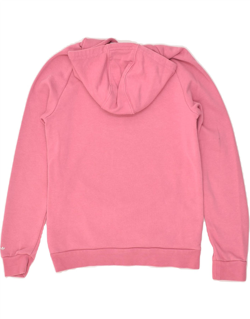 ADIDAS Girls Graphic Hoodie Jumper 10-11 Years Pink Cotton | Vintage Adidas | Thrift | Second-Hand Adidas | Used Clothing | Messina Hembry 