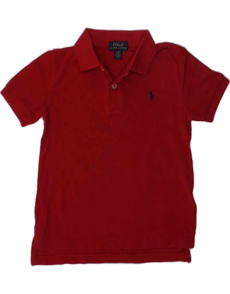 POLO RALPH LAUREN Boys Polo Shirt 3-4 Years Red Cotton | Vintage Polo Ralph Lauren | Thrift | Second-Hand Polo Ralph Lauren | Used Clothing | Messina Hembry 