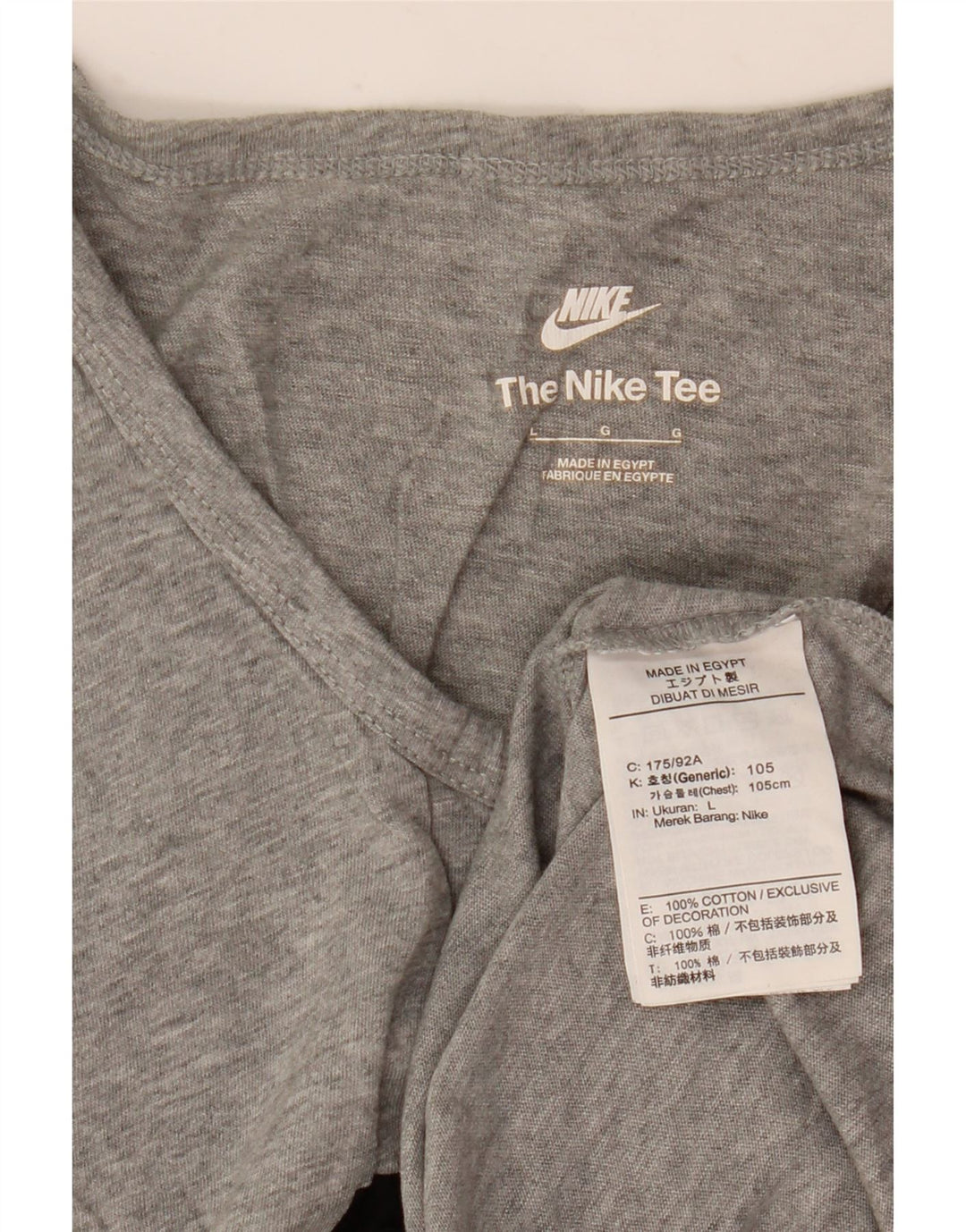Nike Mens Graphic Vest Top Large Grey Flecked Cotton