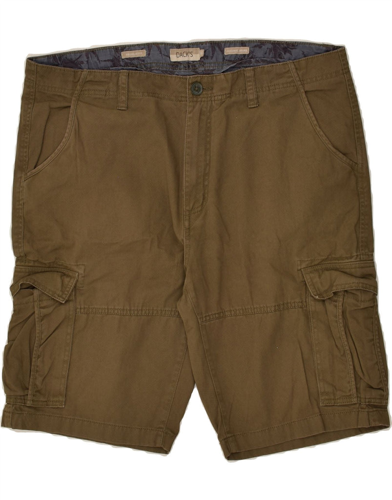 DACK'S Mens Regular Fit Cargo Shorts IT 56 3XL W40 Khaki Cotton | Vintage Dack's | Thrift | Second-Hand Dack's | Used Clothing | Messina Hembry 