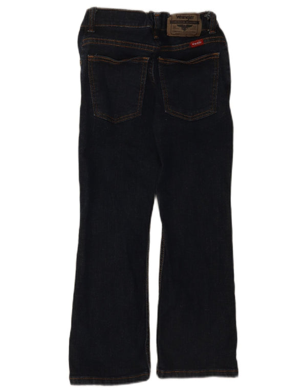 Wrangler Boys Regular Fit Bootcut Jeans 6-7 Years W24 L21 Navy Blue Cotton
