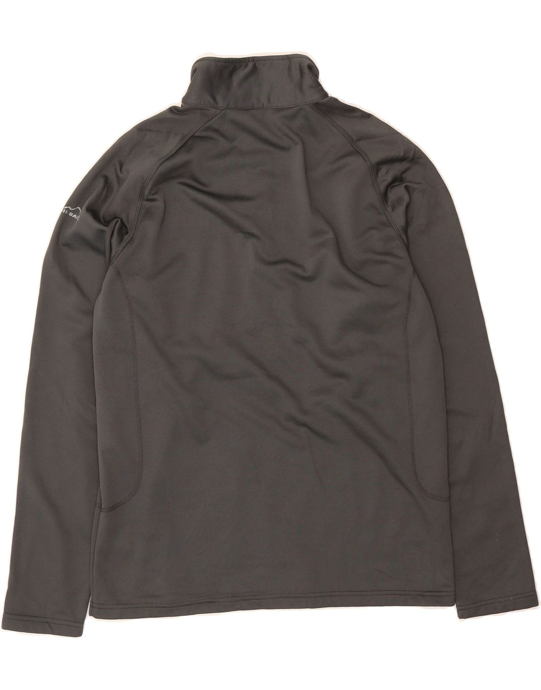 EDDIE BAUER Mens Zip Neck Pullover Tracksuit Top Medium Grey Polyester Vintage Eddie Bauer and Second-Hand Eddie Bauer from Messina Hembry 