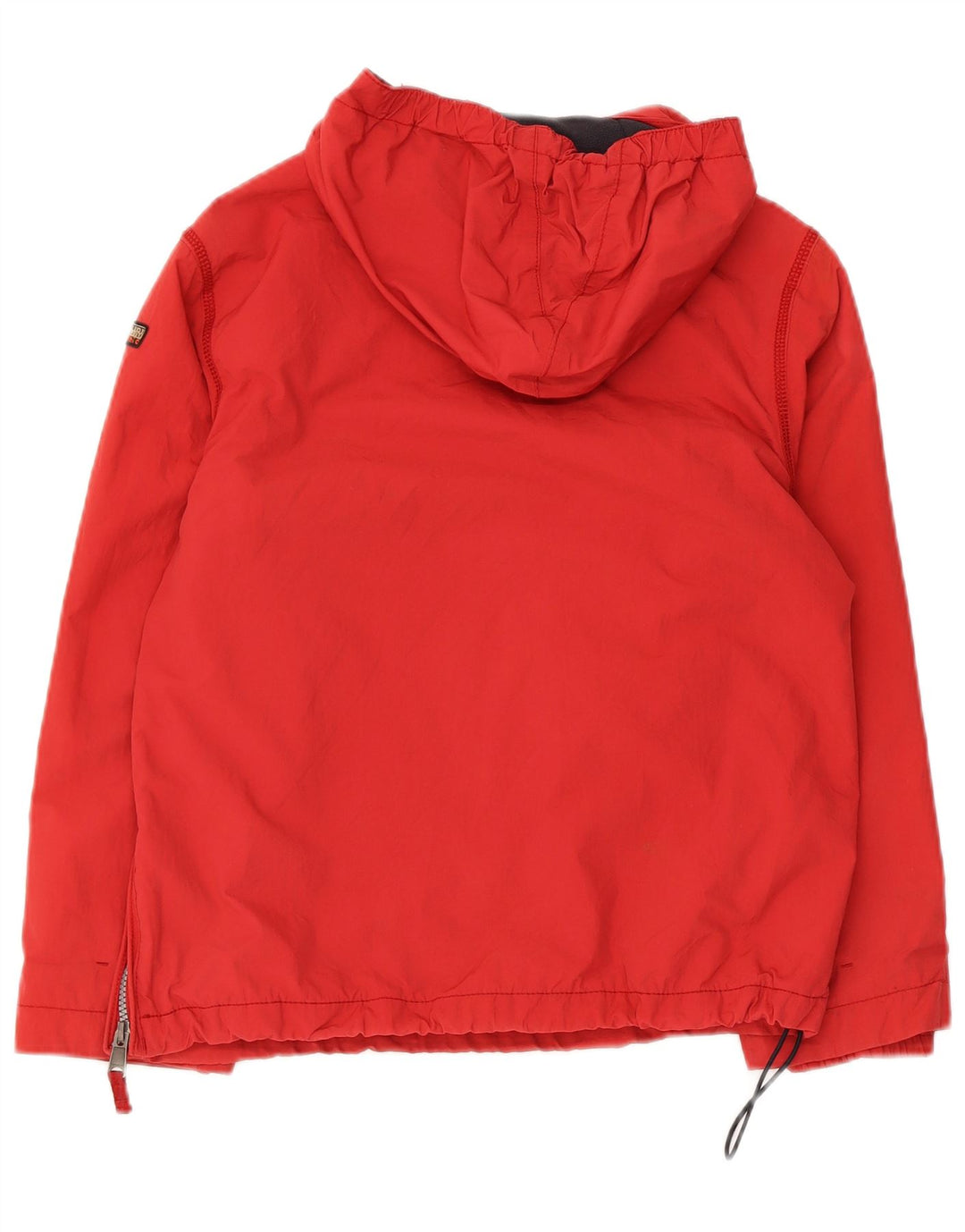 Napapijri Boys Graphic Hooded Anorak Jacket 11-12 Years Red Polyester